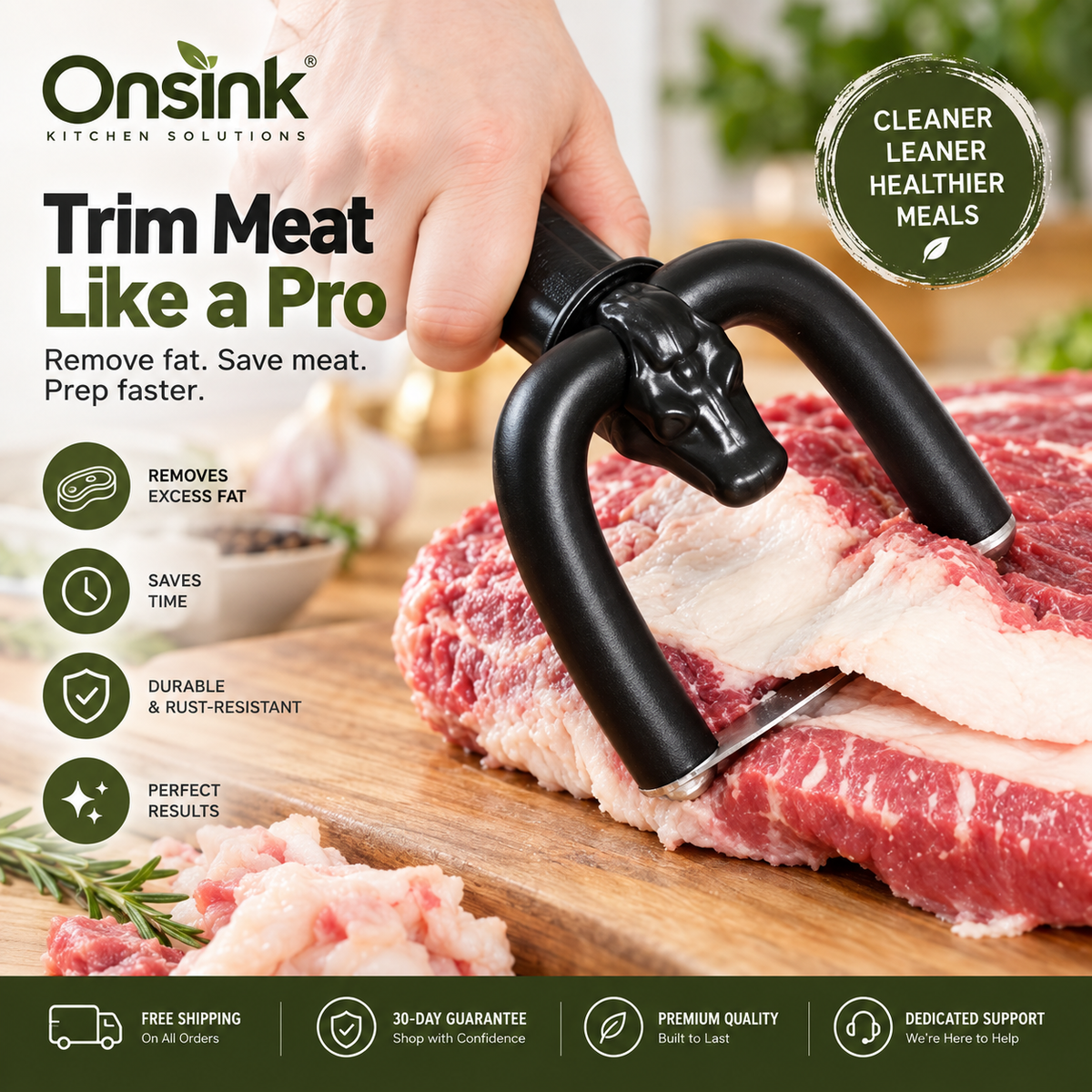 What is included with Onsink MeatTrim™
