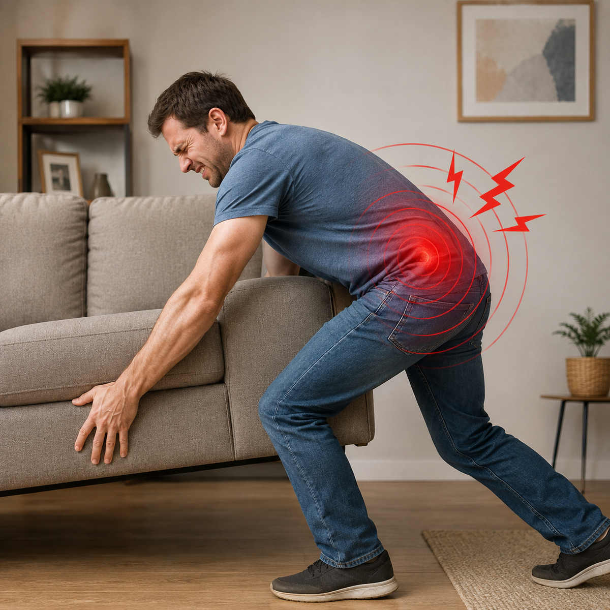 Before using a furniture moving tool