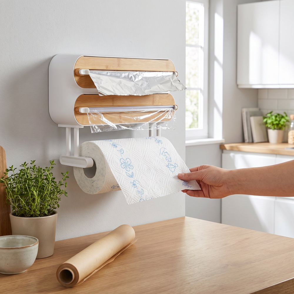 Onsink™ 3-in-1 Magnetic Kitchen Wrap Organizer & Cutter