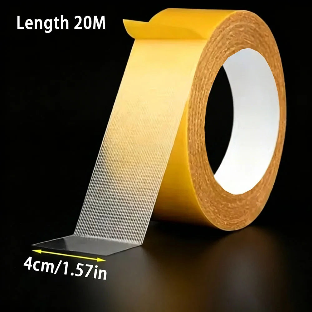 Super Thin Strong Double Sided Adhesive Tape Heavy Duty Translucent Waterproof Traceless Powerful Double Sided Grid Carpet Tape