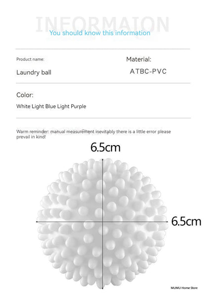 Anti Winding Laundry Ball Laundry Drying Cleaning Ball Household Washing Machine Clothes Softener Magic Reusable Laundry Ball