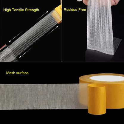 Super Thin Strong Double Sided Adhesive Tape Heavy Duty Translucent Waterproof Traceless Powerful Double Sided Grid Carpet Tape