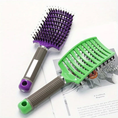 Multi color scalp massage comb, professional wet hair and curly hair styling tool