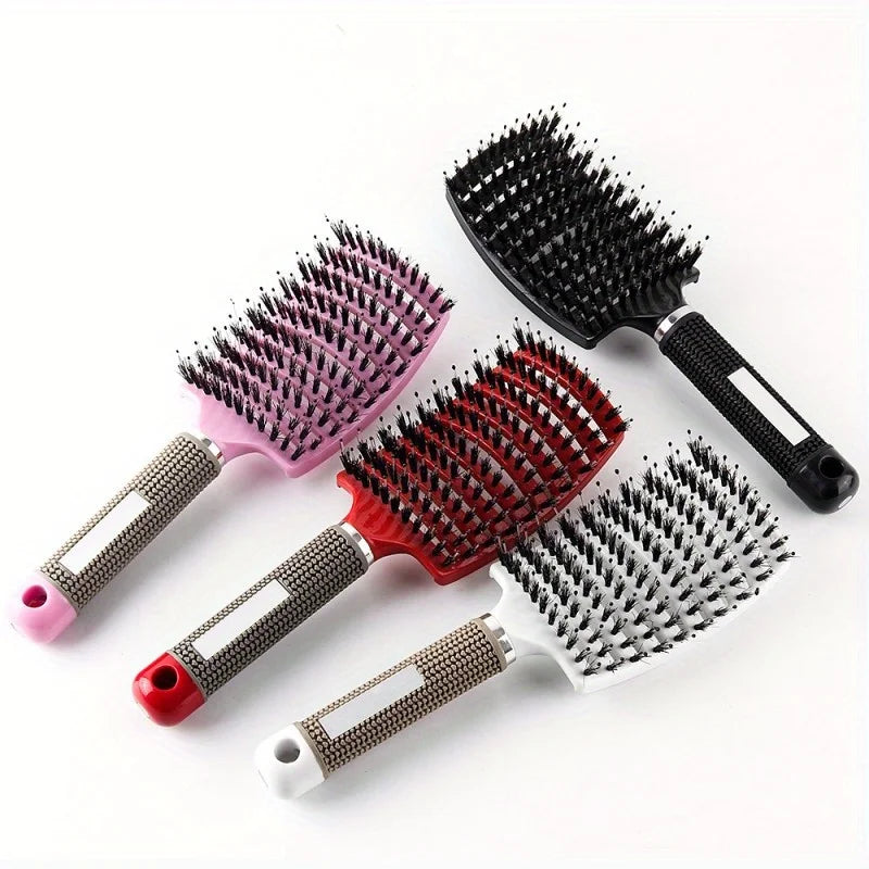 Multi color scalp massage comb, professional wet hair and curly hair styling tool