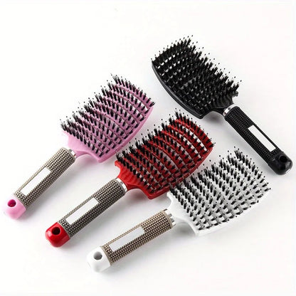 Multi color scalp massage comb, professional wet hair and curly hair styling tool