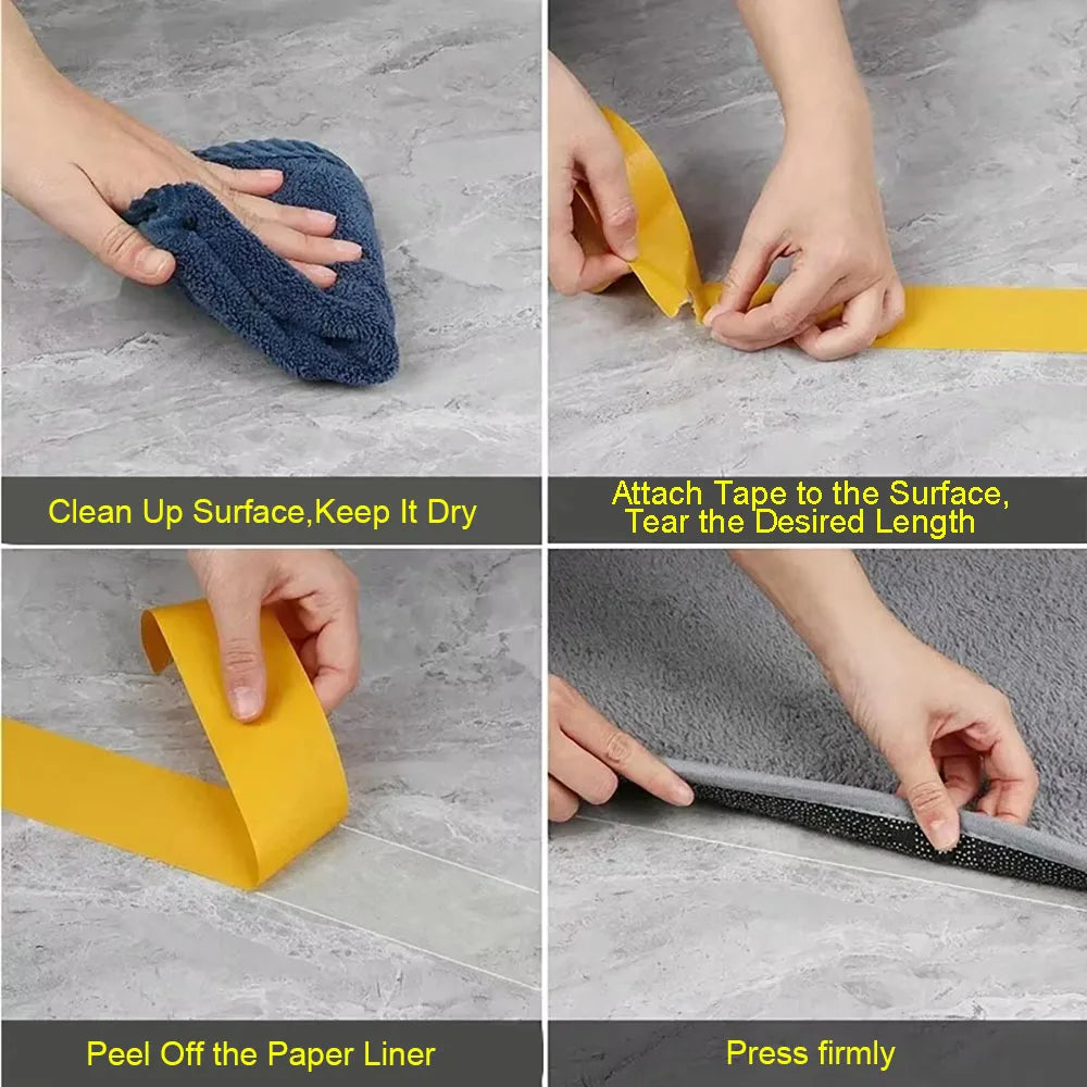 Super Thin Strong Double Sided Adhesive Tape Heavy Duty Translucent Waterproof Traceless Powerful Double Sided Grid Carpet Tape