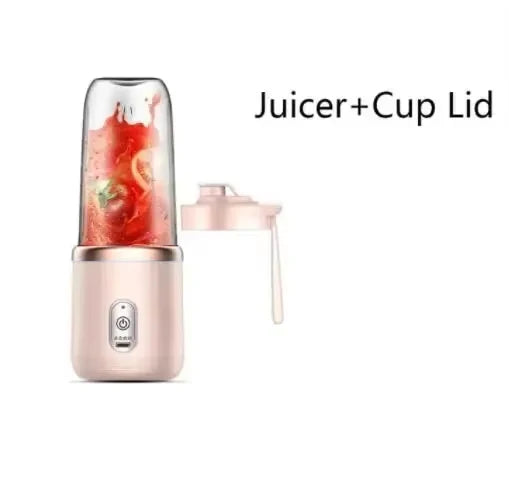 8OPortable Blender Bottle Electric 6 Blades Multifunction Juice Blender Fresh Juice Smoothie Blender Ice CrushCup Food Processor