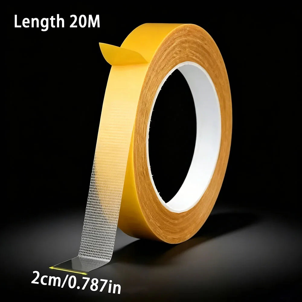 Super Thin Strong Double Sided Adhesive Tape Heavy Duty Translucent Waterproof Traceless Powerful Double Sided Grid Carpet Tape