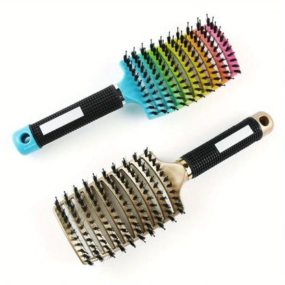Multi color scalp massage comb, professional wet hair and curly hair styling tool