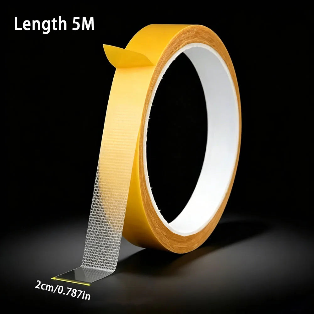 Super Thin Strong Double Sided Adhesive Tape Heavy Duty Translucent Waterproof Traceless Powerful Double Sided Grid Carpet Tape