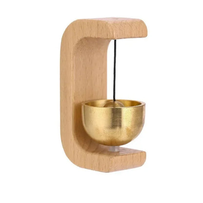 3A-Japanese Wooden Wind Chimes Wireless Doorbell Hanging Decorations Entrance Door Bell Decorative Wind Bell for Home Opening