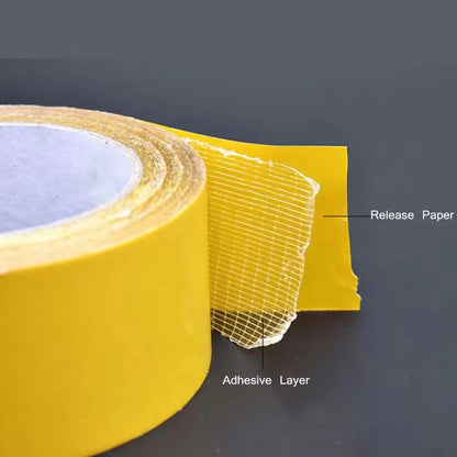 Super Thin Strong Double Sided Adhesive Tape Heavy Duty Translucent Waterproof Traceless Powerful Double Sided Grid Carpet Tape