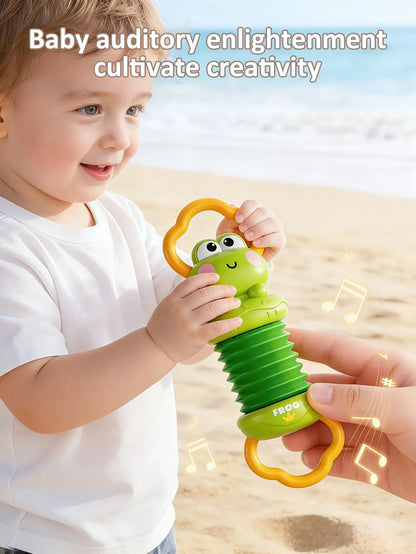 Unicorn Musical Accordion Toy - Montessori Sensory Baby Instrument, 0-12 Months Newborn Gift, Toddler Learning Toy, Baby Toys