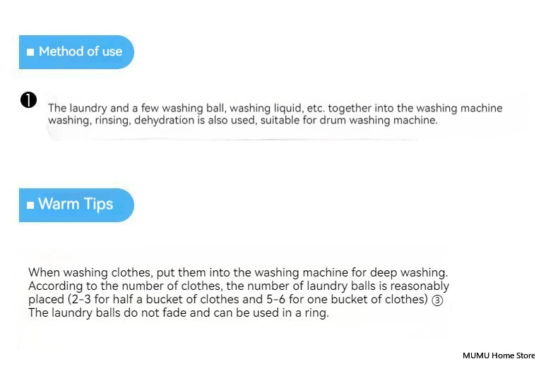 Anti Winding Laundry Ball Laundry Drying Cleaning Ball Household Washing Machine Clothes Softener Magic Reusable Laundry Ball