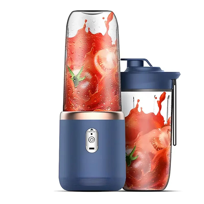 8OPortable Blender Bottle Electric 6 Blades Multifunction Juice Blender Fresh Juice Smoothie Blender Ice CrushCup Food Processor