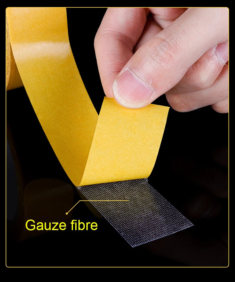 Super Thin Strong Double Sided Adhesive Tape Heavy Duty Translucent Waterproof Traceless Powerful Double Sided Grid Carpet Tape