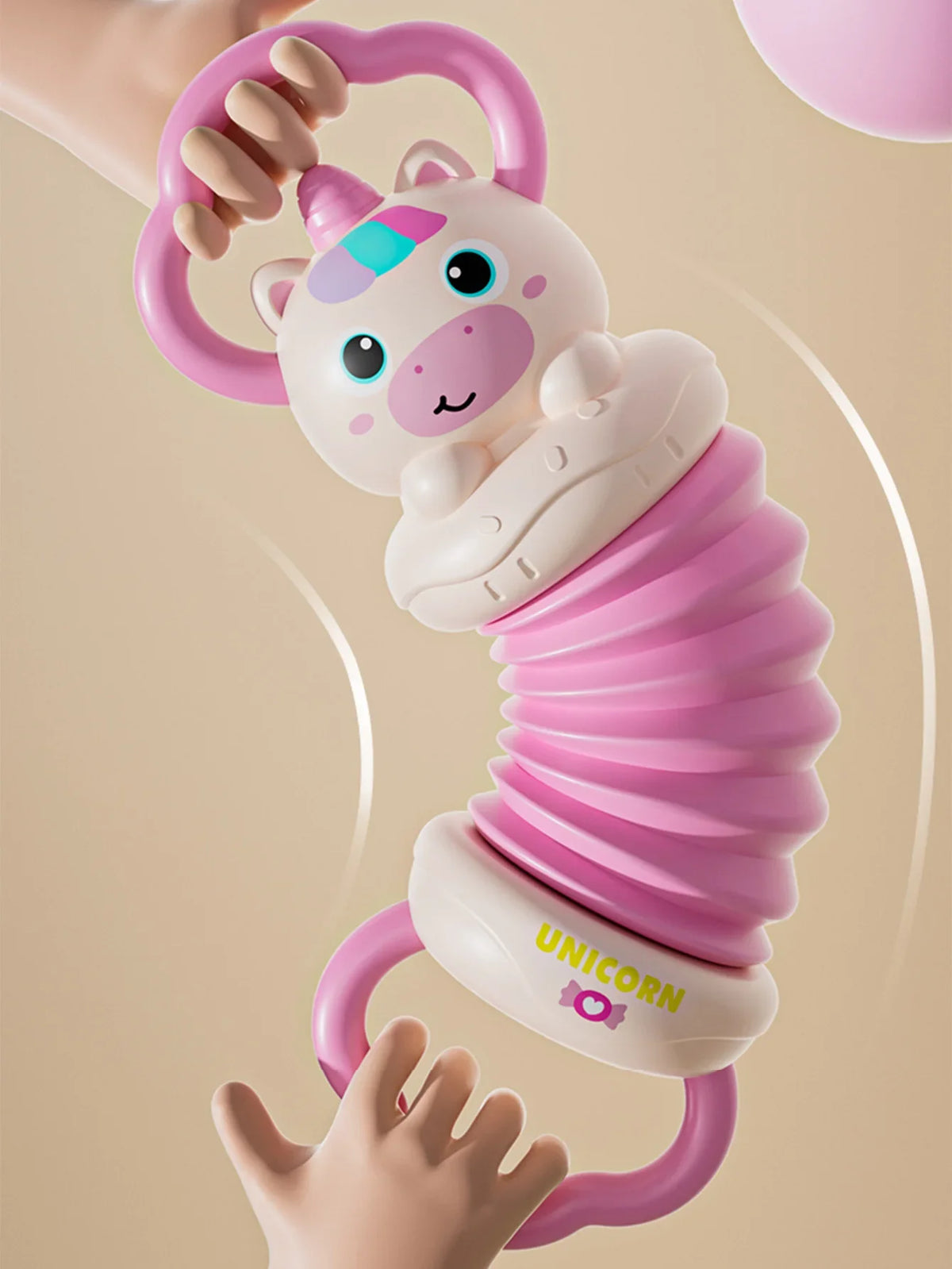 Unicorn Musical Accordion Toy - Montessori Sensory Baby Instrument, 0-12 Months Newborn Gift, Toddler Learning Toy, Baby Toys